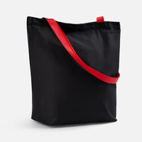 Шопер B5, черный с красными ручками