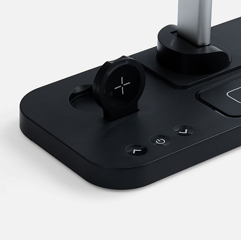 Настольная лампа с беспроводной зарядкой Power Light, черная - рис 6.