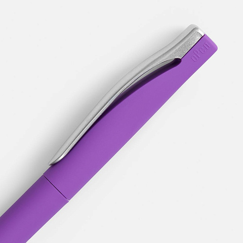 Ручка шариковая Pin Soft Touch, ver.2, фиолетовая - рис 4.