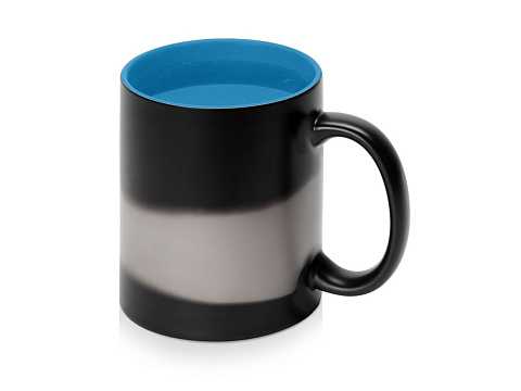 Кружка-хамелеон Surprise матовая, черный/голубой - рис 3.