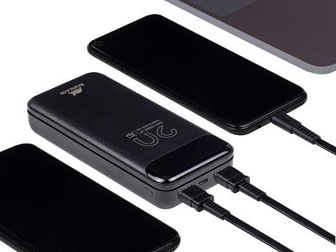 RIVACASE VA2582 (20 000mAh), QC/PD 22.5W внешний аккумулятор с дисплеем, черный /24 - рис 13.