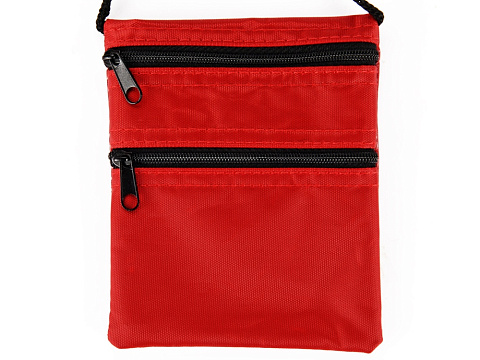 Нагрудный кошелек Путешествие, красный - рис 5.