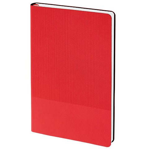Ежедневник Knit, недатированный, красный - рис 3.