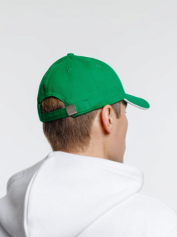 Бейсболка Spiker, зеленая с белым - рис 12.