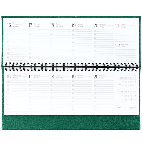 Планинг Sagrin, датированный, зеленый - рис 6.