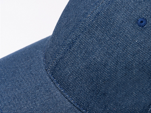 Бейсболка 6 панельная ISBUD из переработанной джинсовой ткани - рис 3.