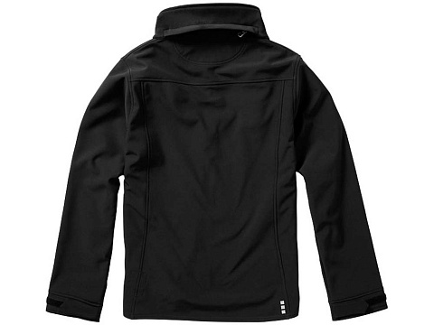 Куртка софтшел Ланглей мужская, черный - рис 3.