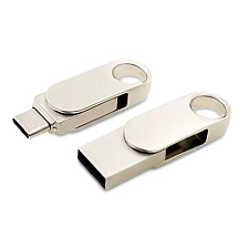 Флешка Uranium на 128 Гб, серебристый