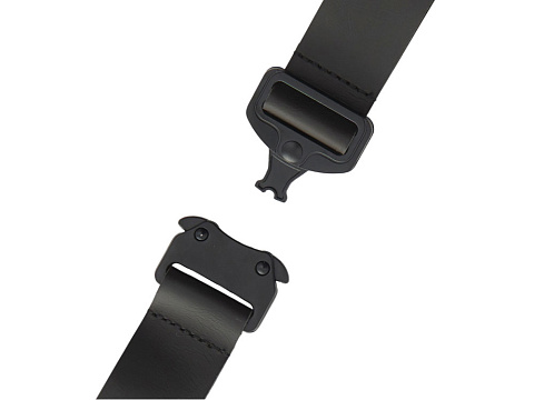 Отстегивающийся брелок-ремувка из эко-кожи Ninja, черный - рис 3.