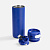 Термостакан X1 с цветной кнопкой, синий с белым - миниатюра - рис 3.