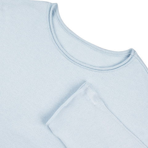 Лонгслив унисекс Siluetti Fuori, светло-голубой - рис 4.