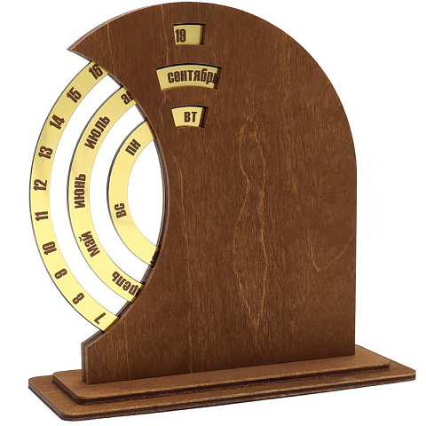 Вечный календарь из дерева