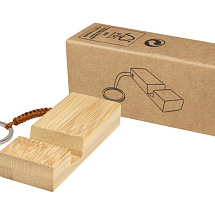 Bosona бамбуковый держатель для мобильного телефона с брелком, натуральный