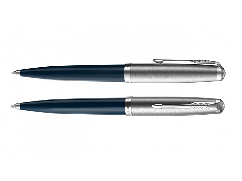 Шариковая ручка Parker 51 CORE MIDNIGHT BLUE CT, стержень: M, цвет чернил: black, в подарочной упаковке. - рис 3.