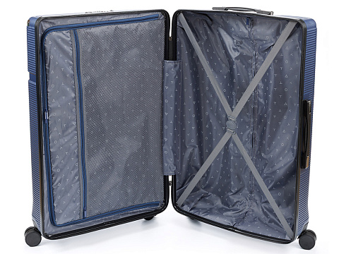 Чемодан TORBER Onego, синий, ABS-пластик, 79,5 х 51 х 29 см, 103 л - рис 3.