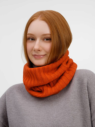 Снуд ComFleece, темно-оранжевый (кирпичный) - рис 5.