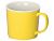 Матовая кружка Nancy 360 мл цветная снаружи, белая внутри, желтый - миниатюра