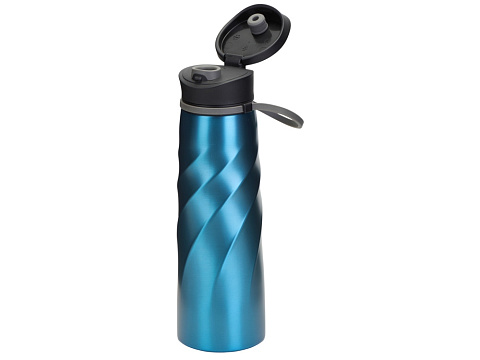 Бутылка для воды Athletica, 1000 мл, нержавеющая сталь, синий - рис 3.