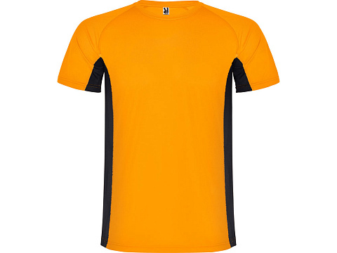 Спортивная футболка Shanghai детская, неоновый оранжевый/черный - рис 6.
