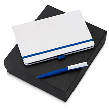 Подарочный набор Jacque 2.0. с ручкой и блокнотом, синий