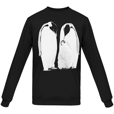 Свитшот Like a Penguin, черный - рис 3.