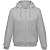 Толстовка мужская Hooded Full Zip серый меланж - миниатюра