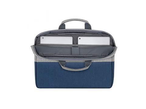 RIVACASE 7532 grey/dark blue сумка для ноутбука 15.6'' - рис 11.