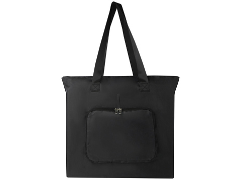 EcoFold Складная эко-сумка из RPET 16 л - сплошной черный - рис 2.