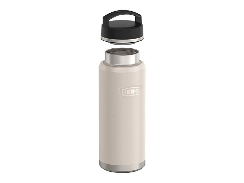 Термос из нерж. стали тм THERMOS IS-212 SN 1.2L, бежевый - рис 3.