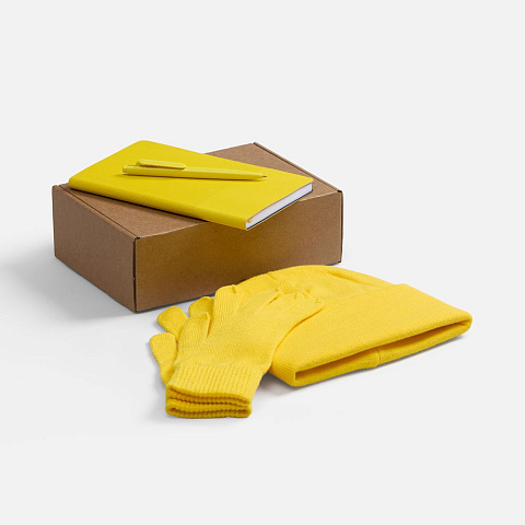 Набор Knit Warm, желтый - рис 2.