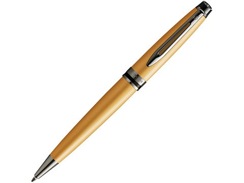 Шариковая ручка Waterman Expert Gold, цвет чернил Mblue,  в подарочной упаковке