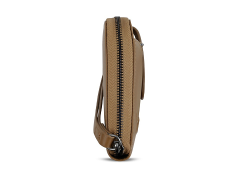 Кошелёк женский BUGATTI ДАФНА | DAPHNE с ключницей, коньячный цвет, воловья кожа/полиэстер, 19х3х11 см - рис 4.