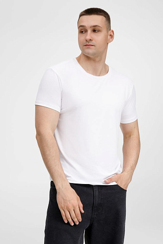 Футболка унисекс Senti, белая - рис 6.