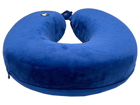 Подушка для путешествий с эффектом памяти Мемо Drowsy Royal Blue - рис 4.