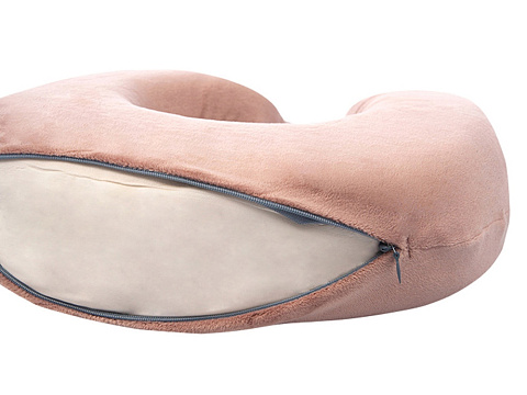 Подушка для путешествий с эффектом памяти Мемо Drowsy Dusty Rose - рис 6.