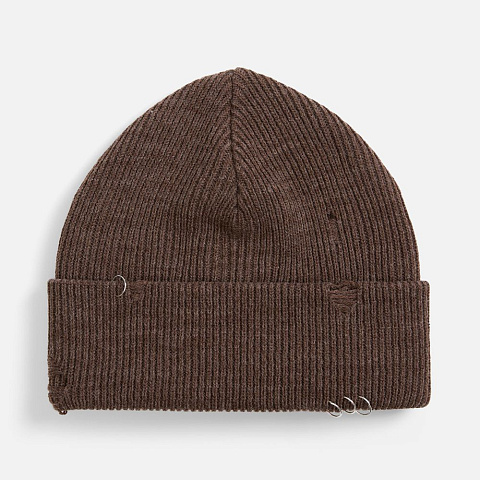 Шапка Ribelle, коричневый меланж