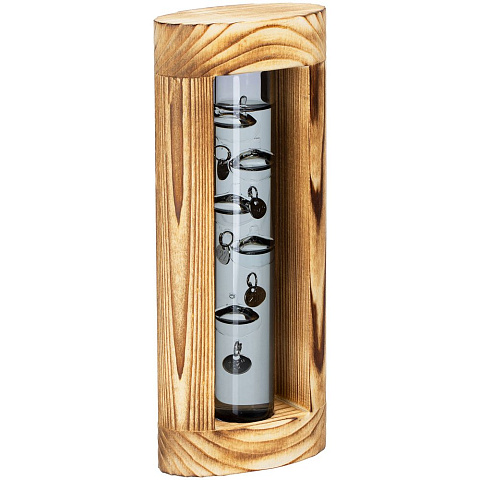 Термометр «Галилей» в деревянном корпусе, серый - рис 3.