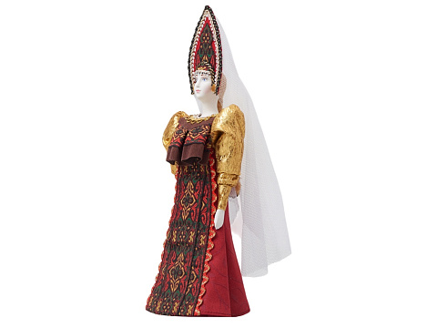 Подарочный набор: кукла фарфоровая, чай Малина с мятой, красный - рис 13.