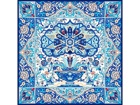 Набор: платок Арабески и свеча Загадка Востока - рис 4.