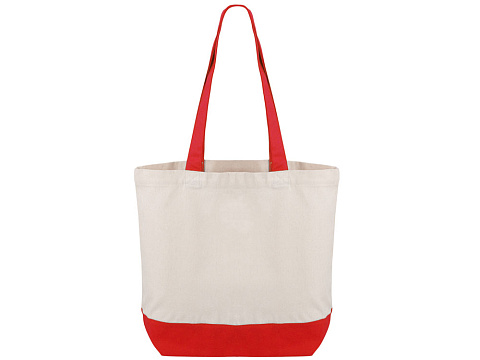 Сумка для шоппинга Cotton из переработанного хлопка 280 г, красный - рис 2.