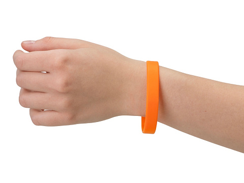 Силиконовый браслет Forest 202*12 мм, оранжевый - рис 3.