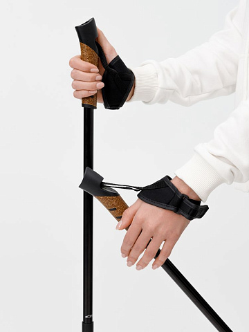 Палки для скандинавской ходьбы Trekk, черные - рис 5.