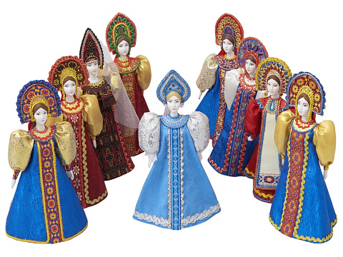 Подарочный набор: кукла фарфоровая, мед, красный - рис 6.