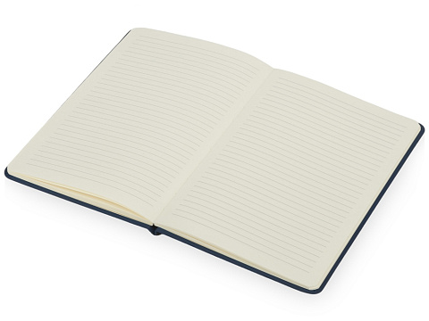 Блокнот Wispy, твердая обложка A5, 64 листа в линейку, темно-синий - рис 2.