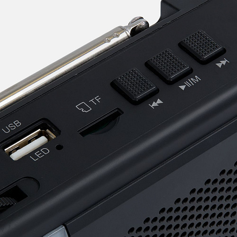 Bluetooth-колонка с радио Comradio, черная - рис 7.