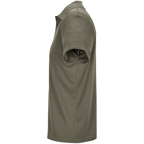 Рубашка поло унисекс Pitcher, темный хаки - рис 4.