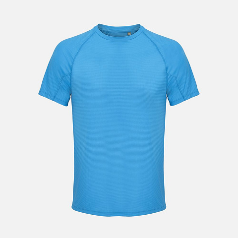 Футболка спортивная унисекс Vortex, ярко-бирюзовая