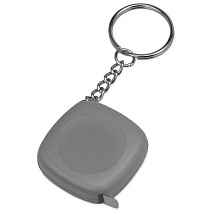 Брелок-рулетка 1м Block, серый