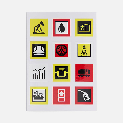Стикерпак UV-DTF Industry, нефть - рис 2.