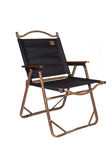 Стул MW02 складной, черный, темное дерево - рис 2.